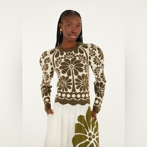 FARM Rio | Dresses | Farm Rio Sand Francesca Midi Dress | Poshmark